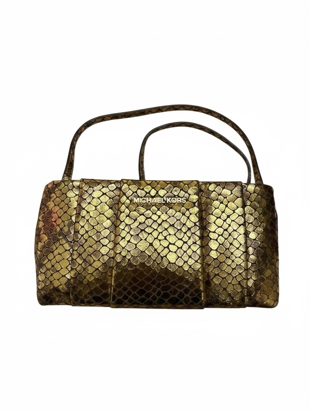 Michael Kors Daria Metallic Gold Shoulder Bag